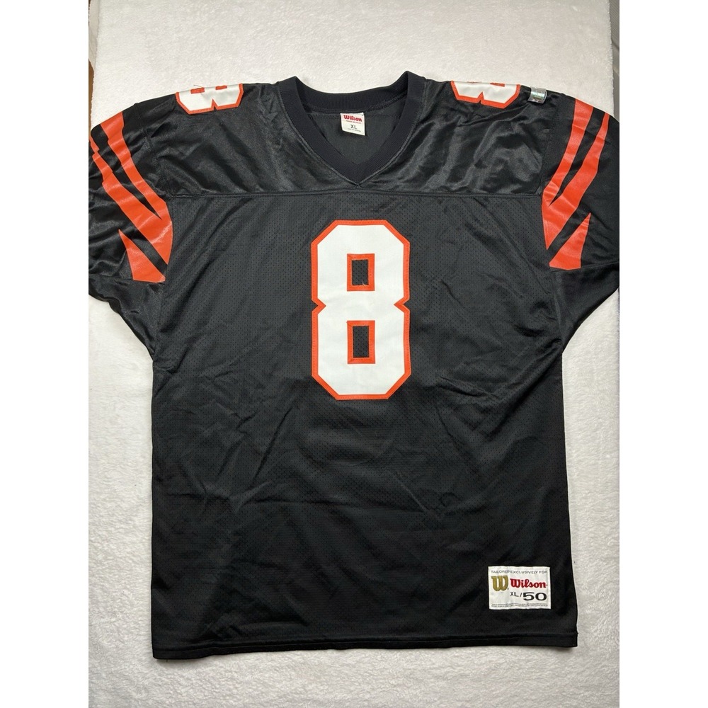 Vintage 90s Cincinnati Bengals Jeff Blake Jersey Mens 50 XL Wilson NFL Football